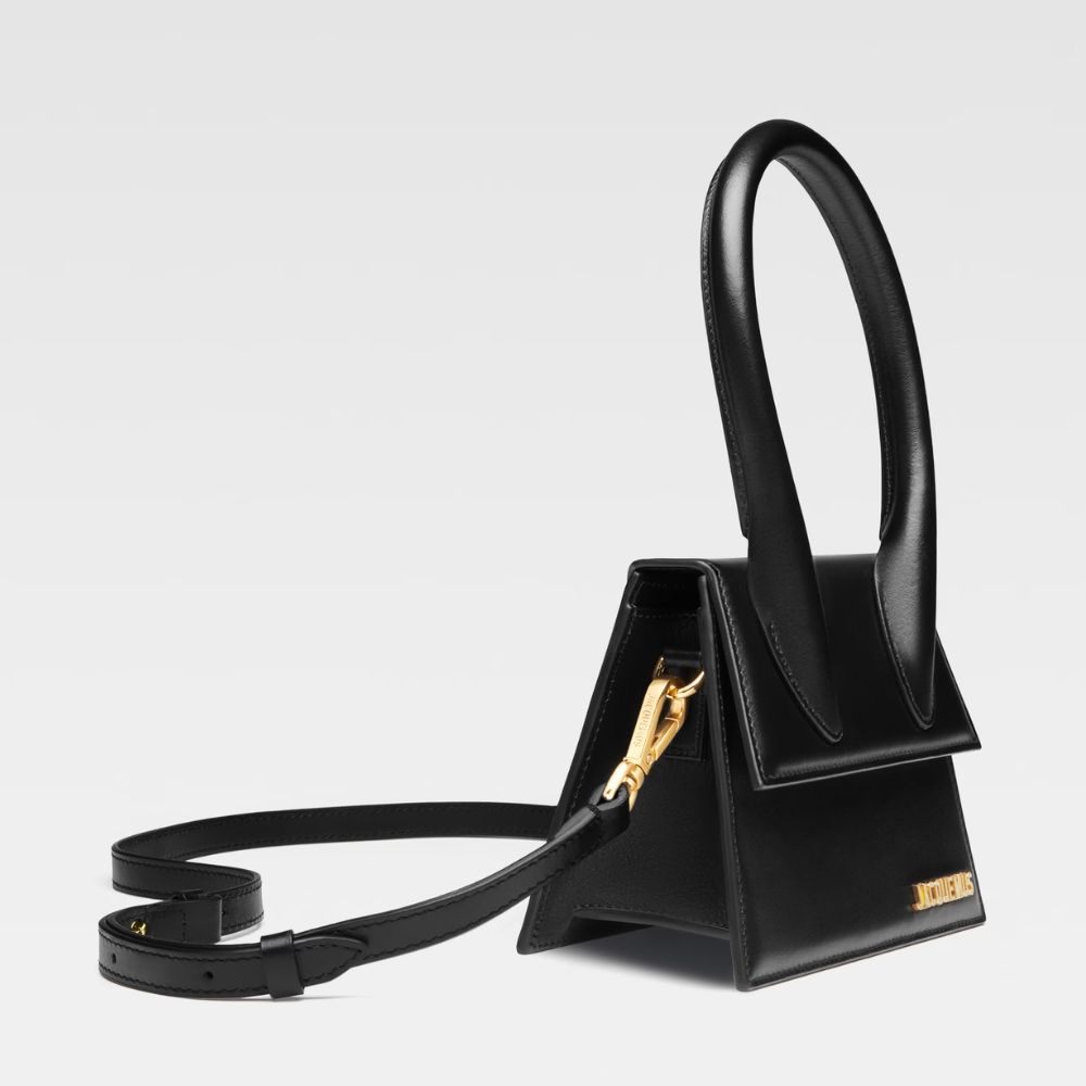 Jacquemus Black leather Le Chiquito moyen bag