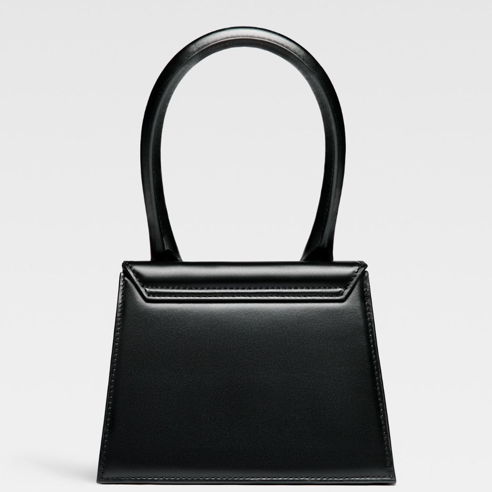 Jacquemus Black leather Le Chiquito moyen bag