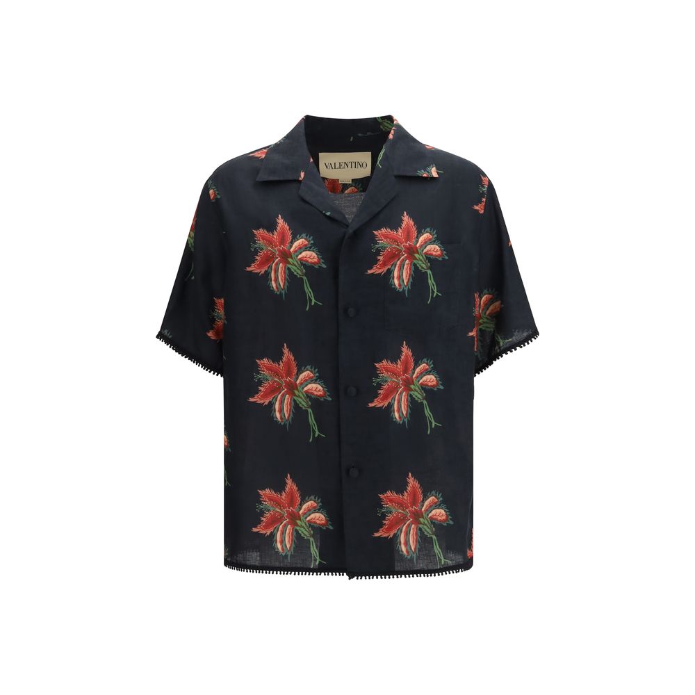Valentino Garavani Black Linen Shirt