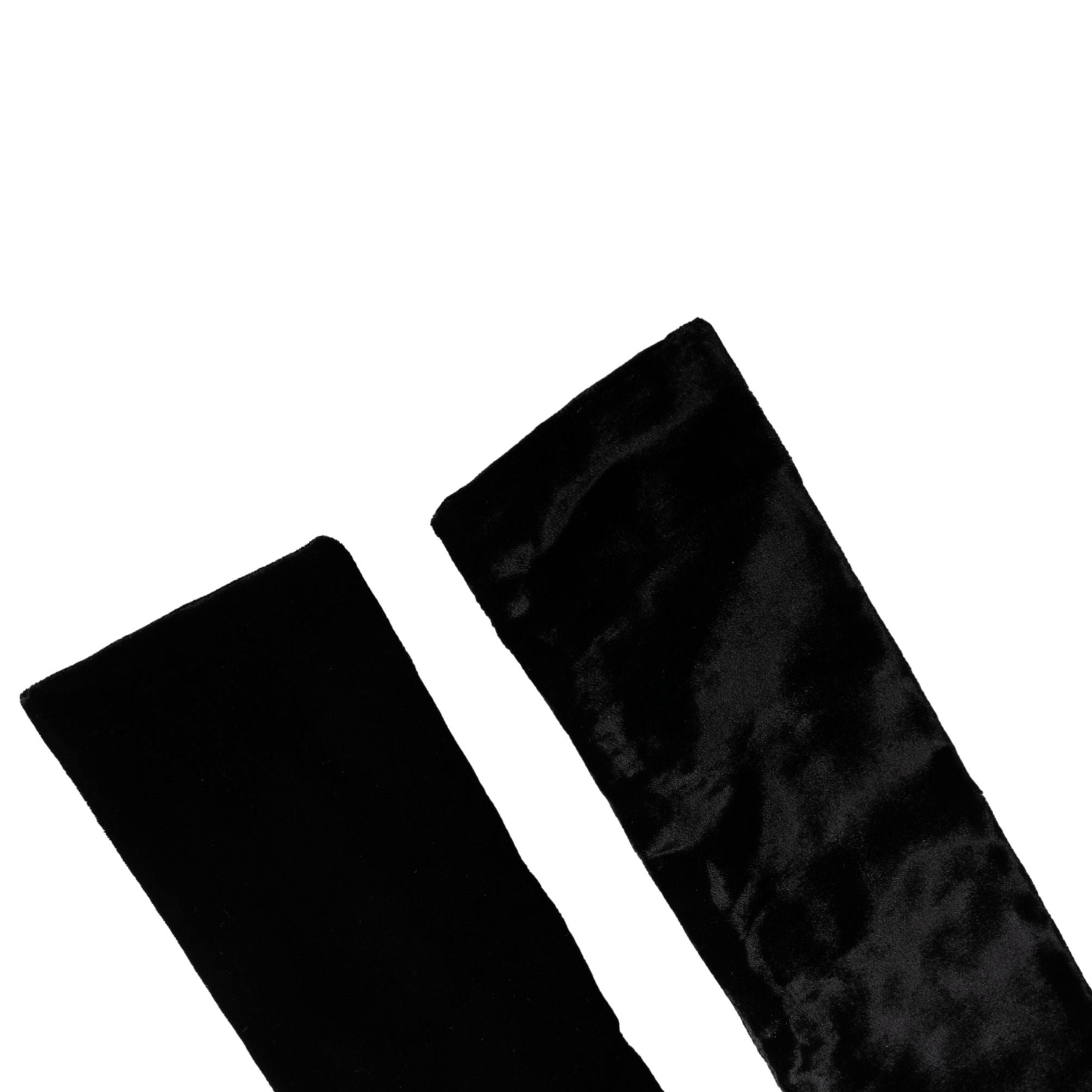 Dolce & Gabbana Black Viscose Satin Waist Women Cintura Belt