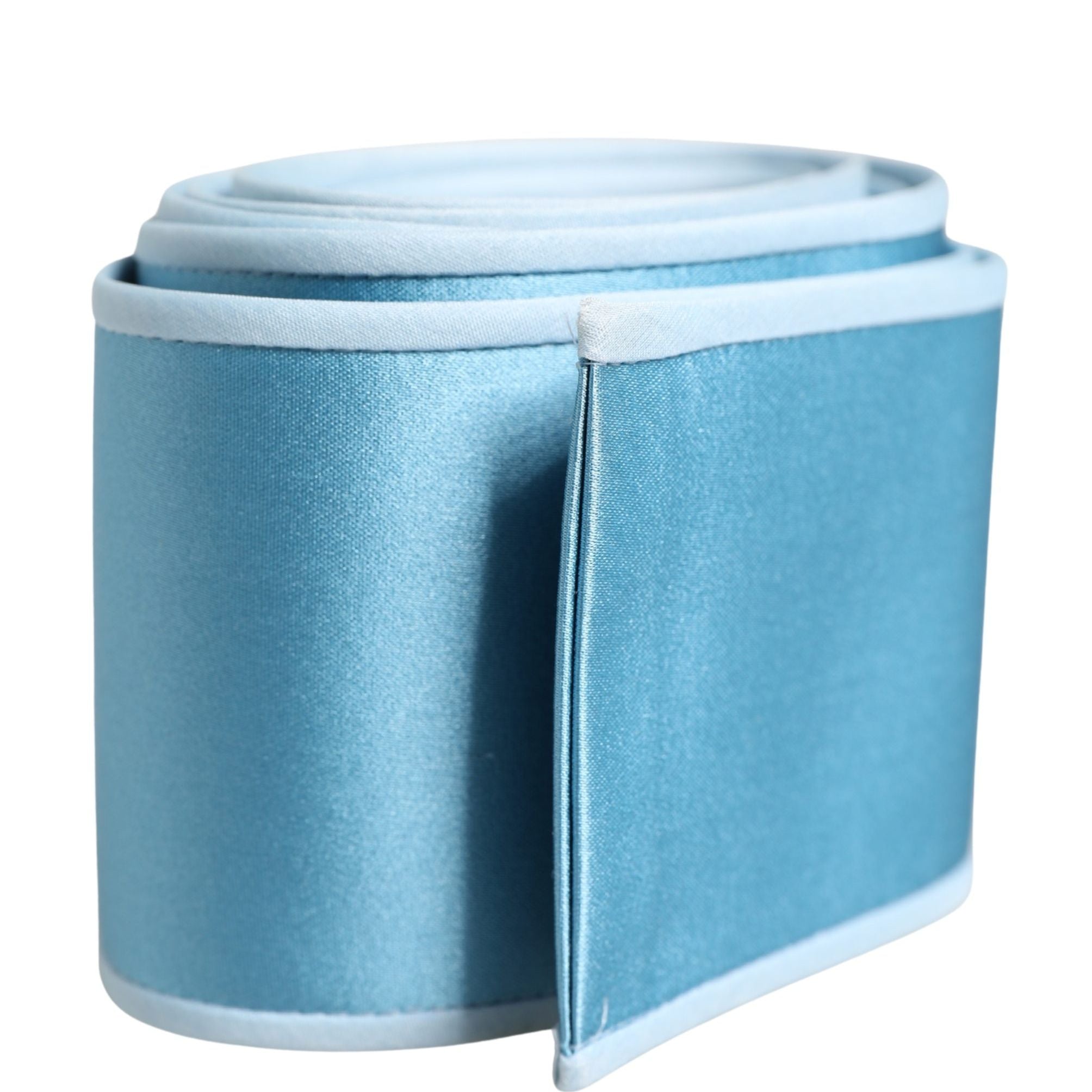Dolce & Gabbana Light Blue Silk Satin Waist Women Cintura Belt