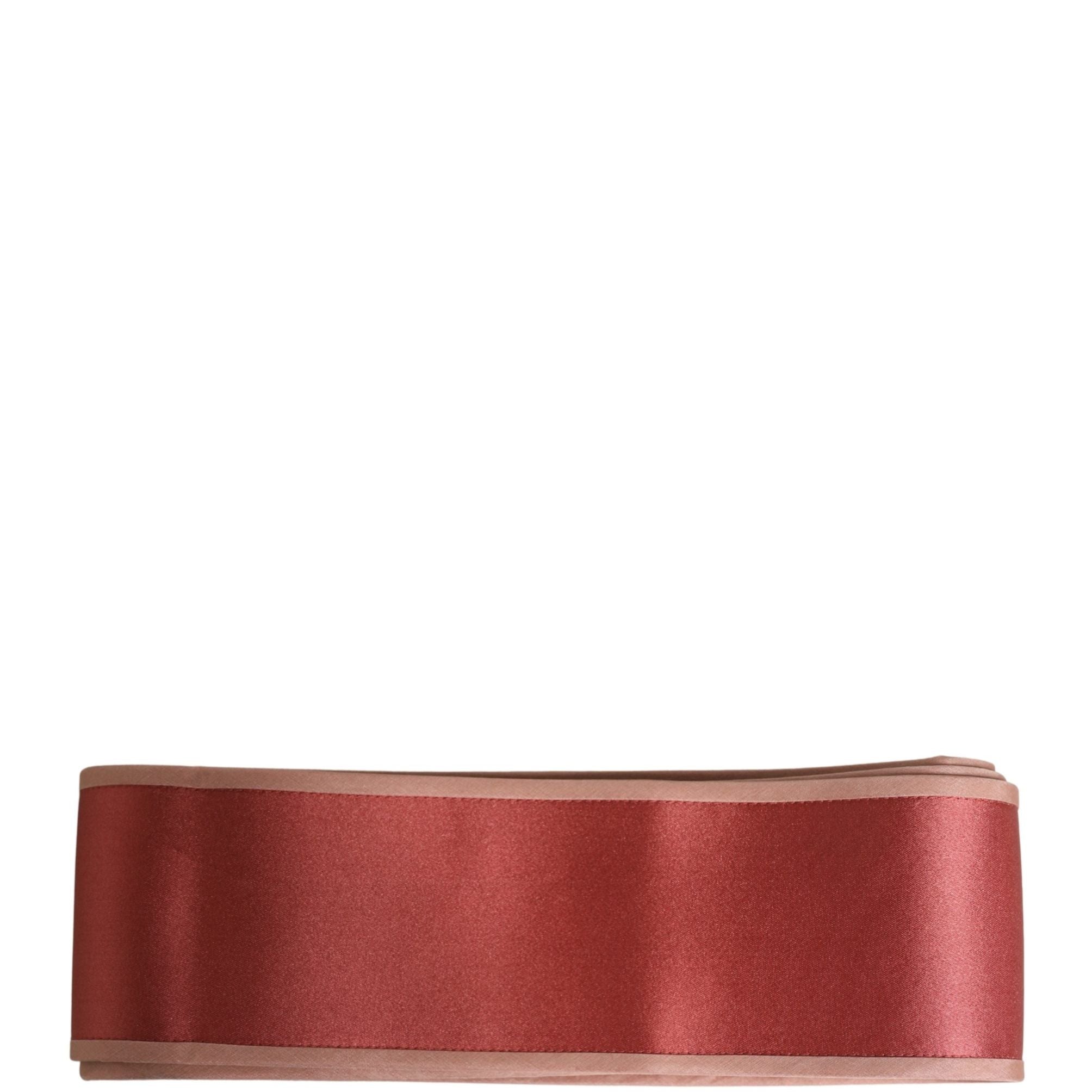 Dolce & Gabbana Pink Silk Satin Waist Women Cintura Belt