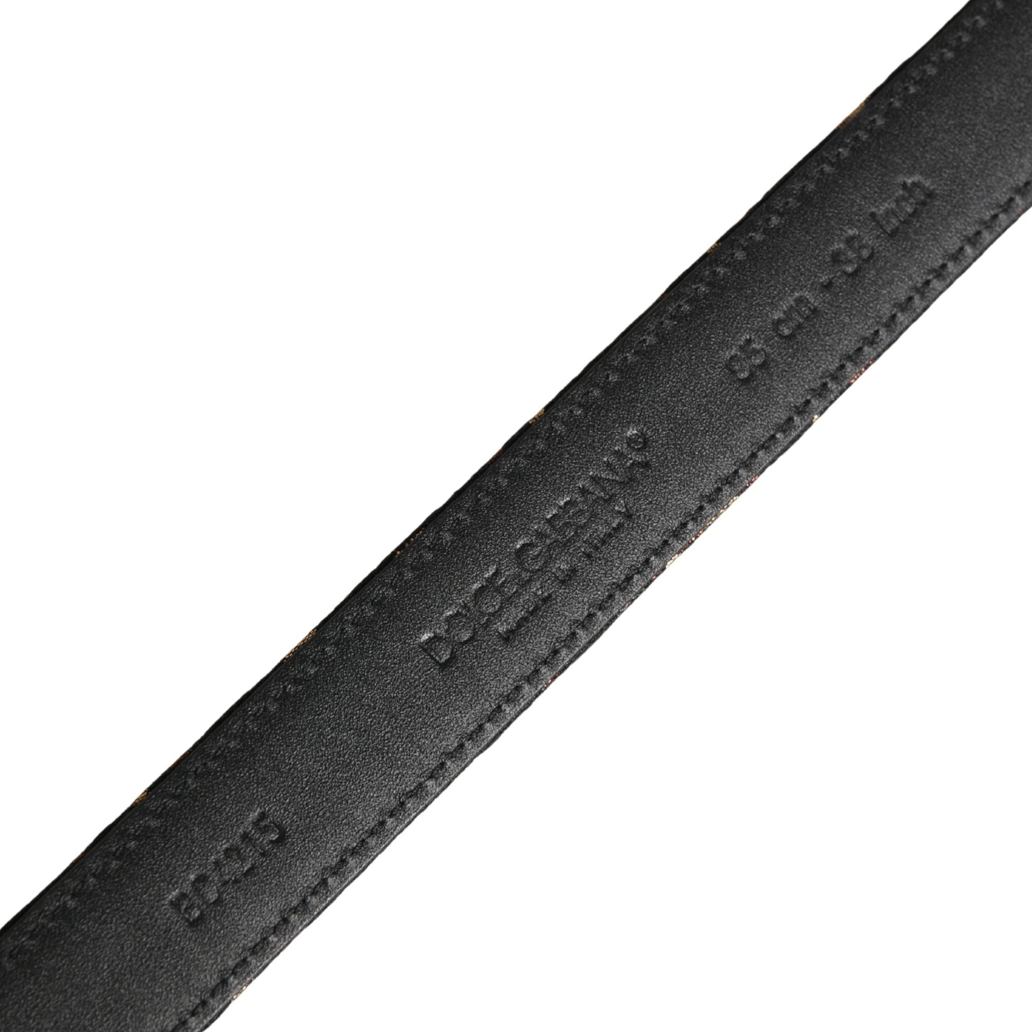 Dolce & Gabbana Multicolor Jacquard Silver Metal Buckle Belt