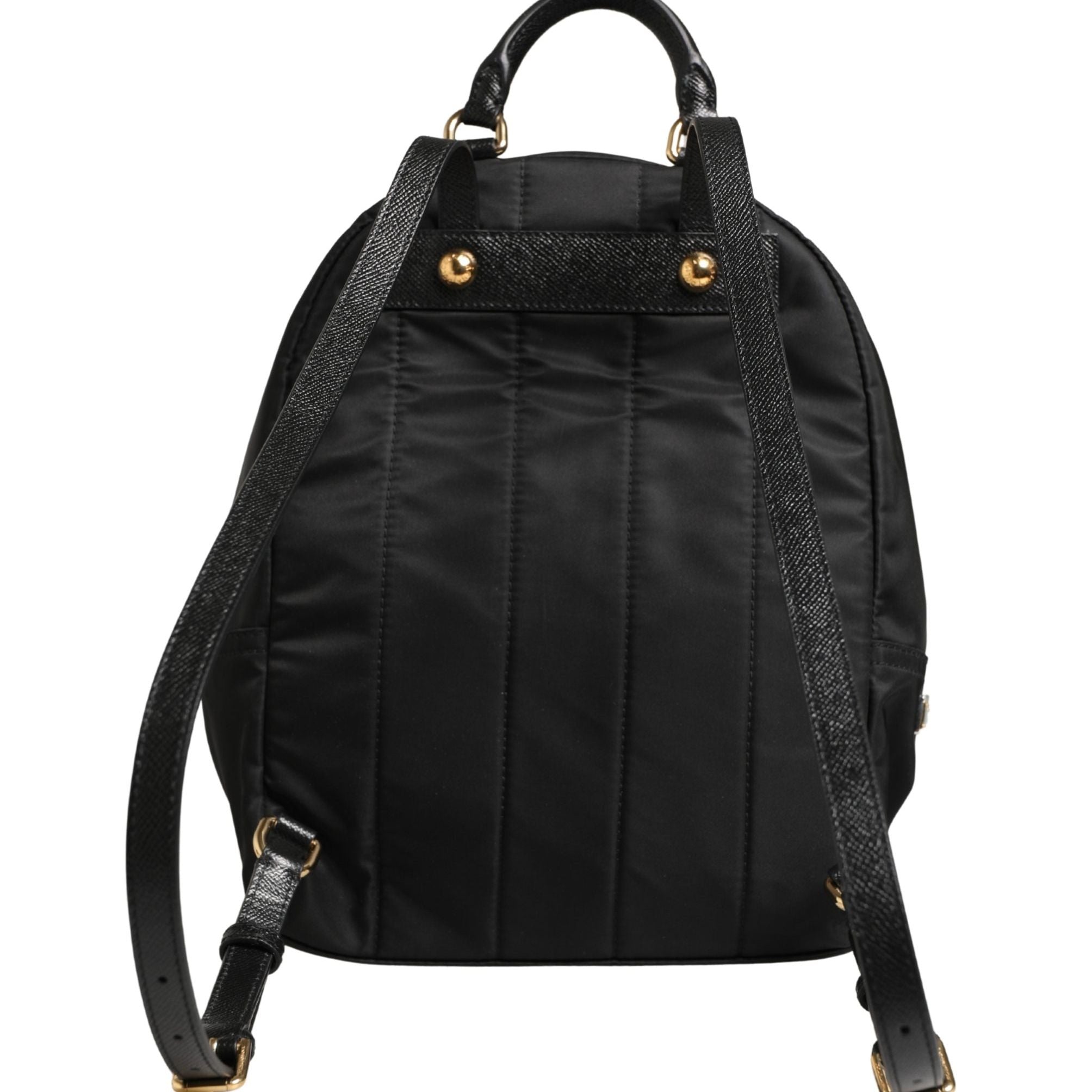Dolce & Gabbana VULCANO Black Nylon #DGFAMILY Embellished Backpack Bag