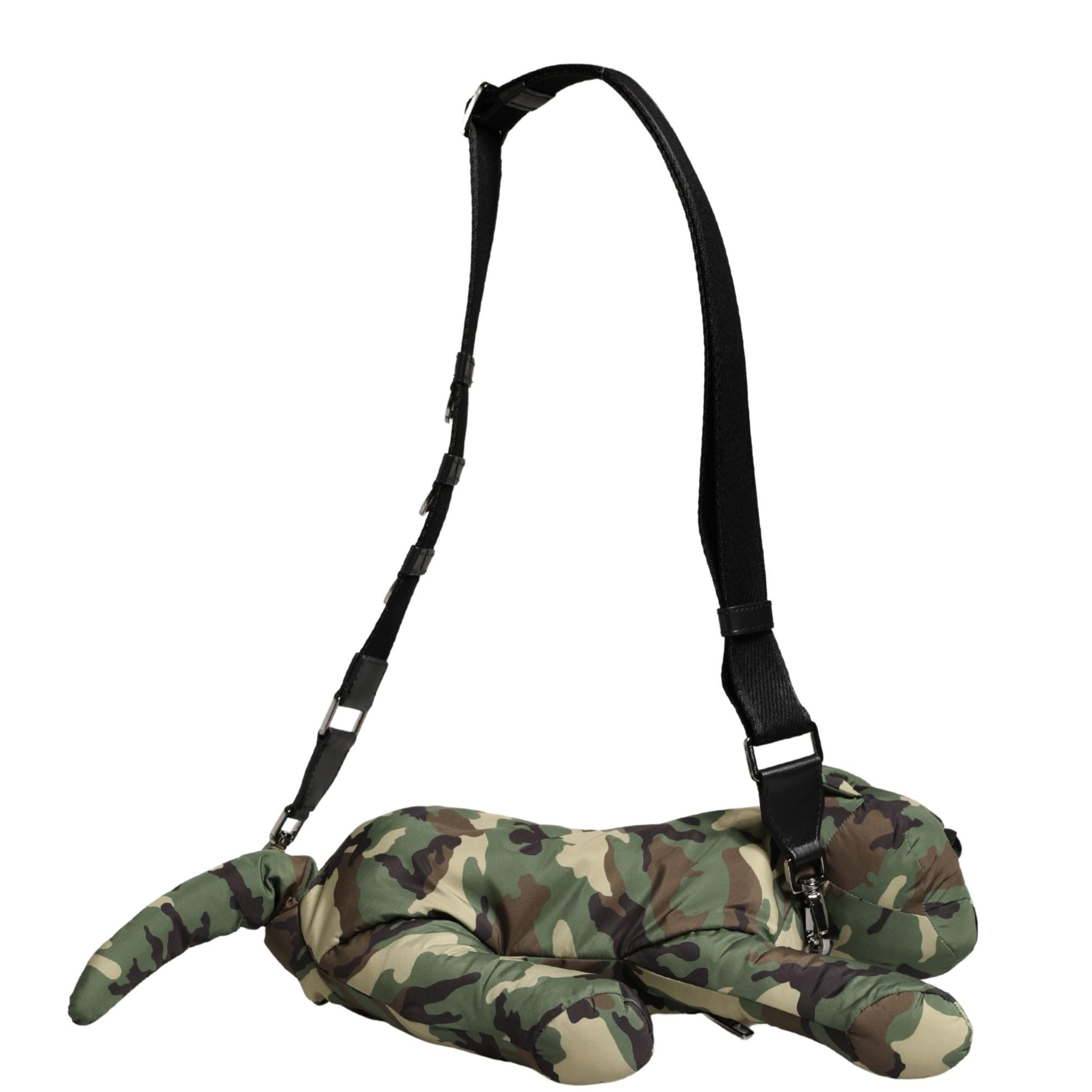 Dolce & Gabbana Multicolor Camouflage Animal Silhouette Waist Borse Bag