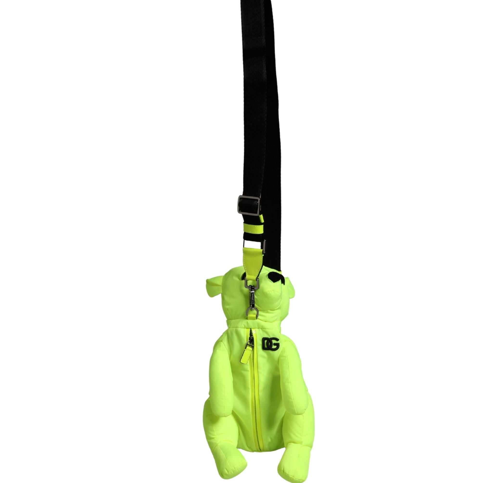 Dolce & Gabbana Green Polyester Animal Silhouette Waist Belt Borse Bag