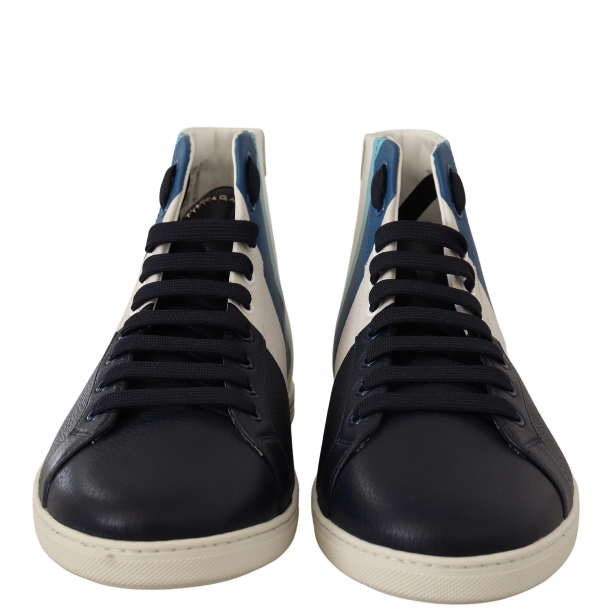 Dolce & Gabbana Multicolor Leather Mid Top Sneakers Shoes