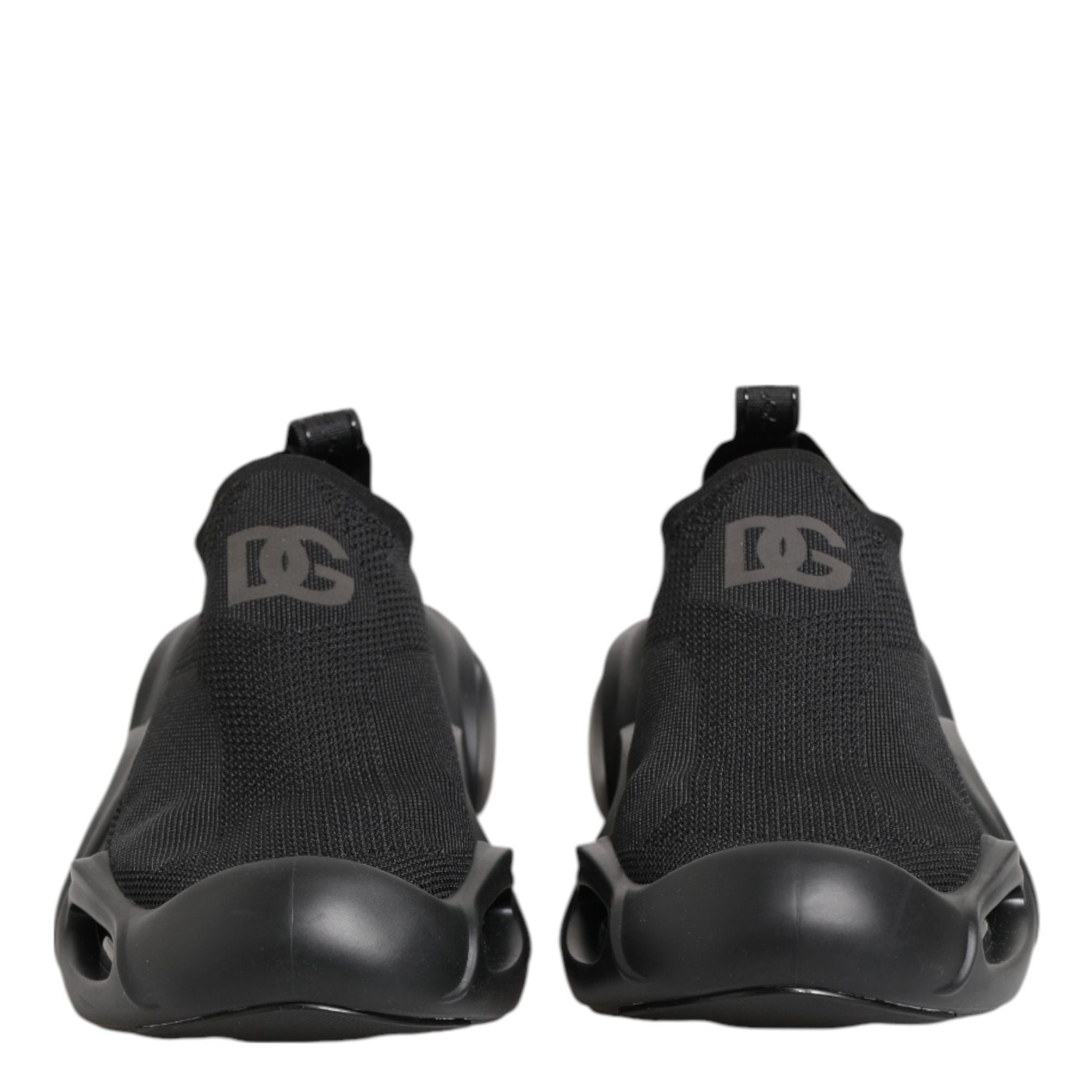 Dolce & Gabbana Black Slip On Wave Low Top Sneakers Shoes