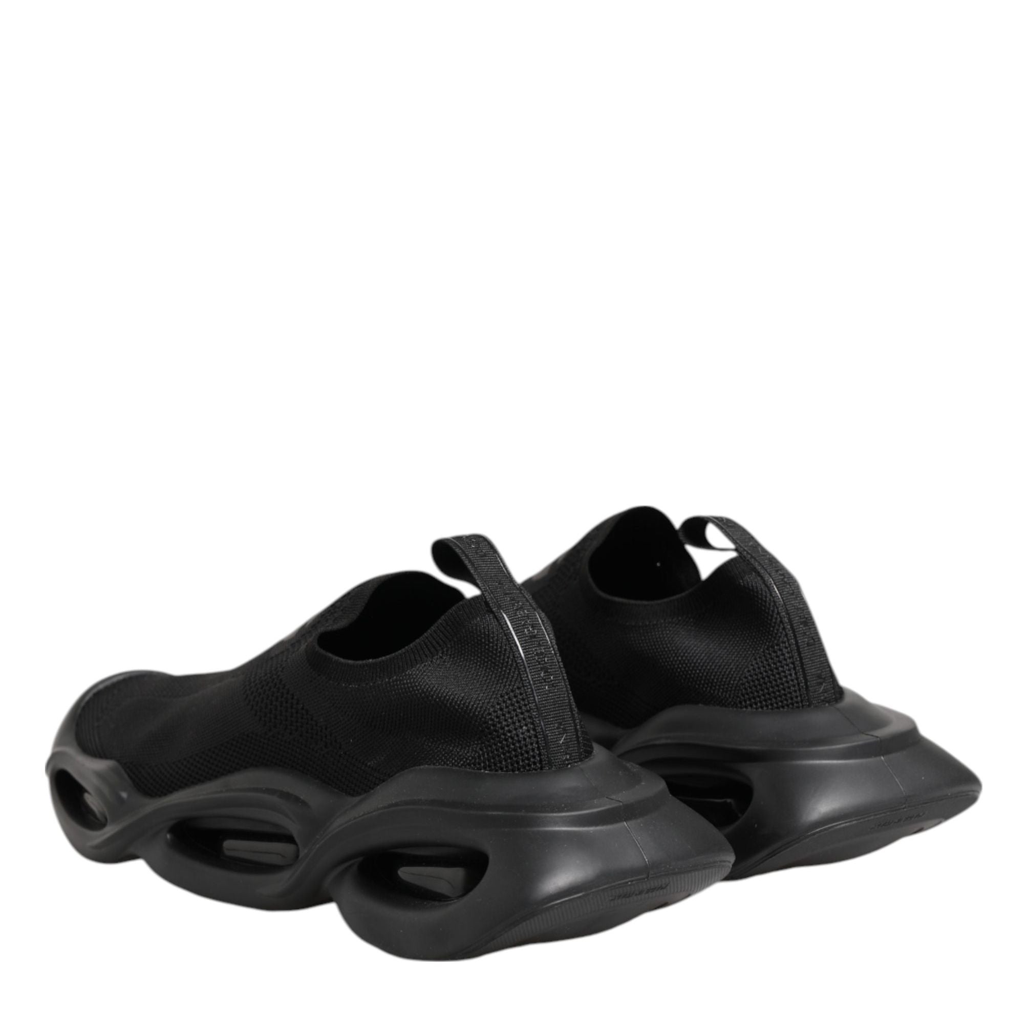 Dolce & Gabbana Black Slip On Wave Low Top Sneakers Shoes