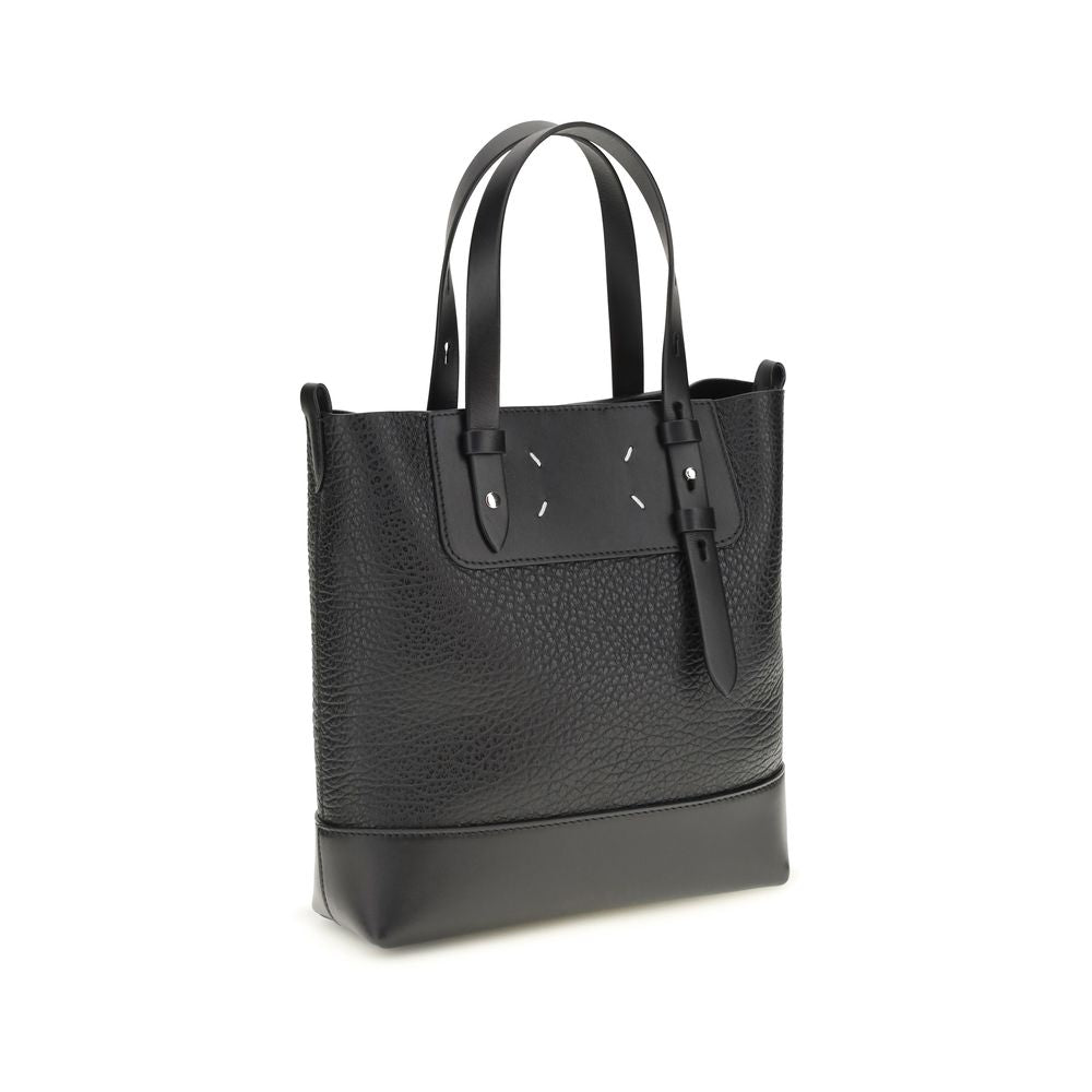 Maison Margiela Black Calf Leather Bos Taurus Shoulder Bag