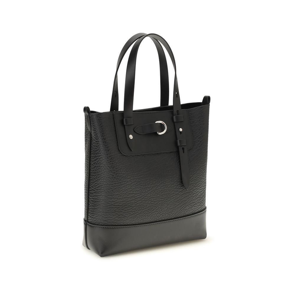 Maison Margiela Black Calf Leather Bos Taurus Shoulder Bag