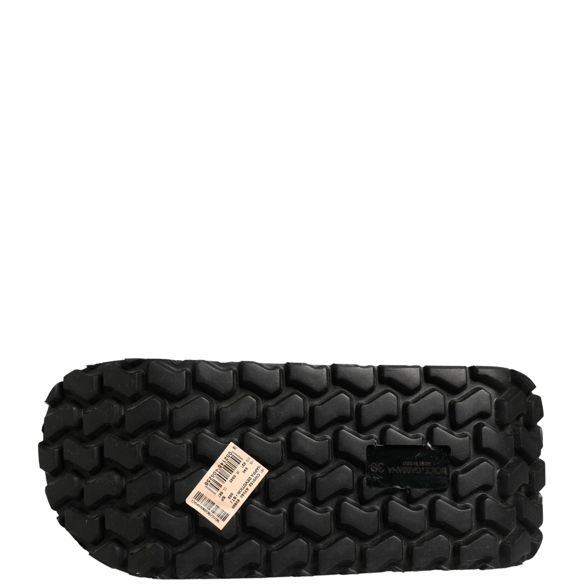 Dolce & Gabbana Multicolor Rubber Chunky Flip Flop Shoes