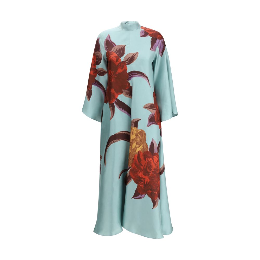 La Double J Multicolor Silk Casual Dress