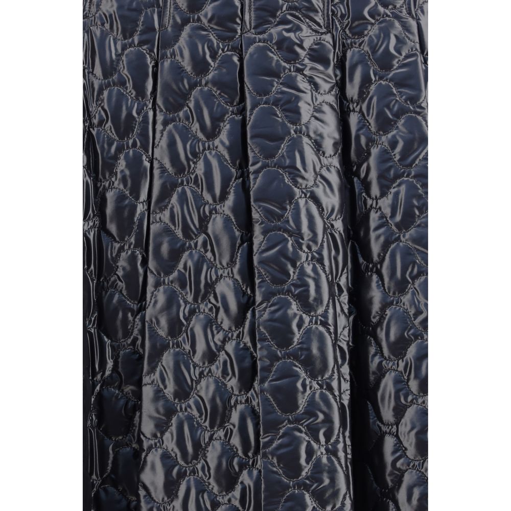 Moncler Black Polyamide Midi Skirt