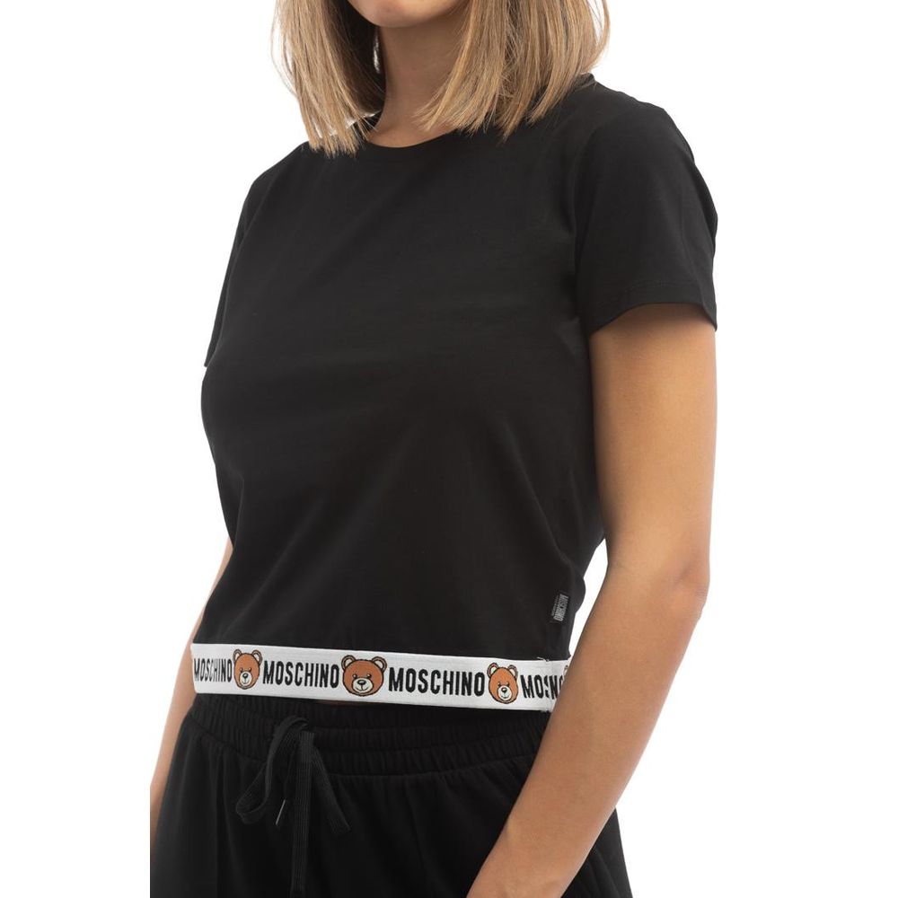 Moschino Black Cotton T-Shirt