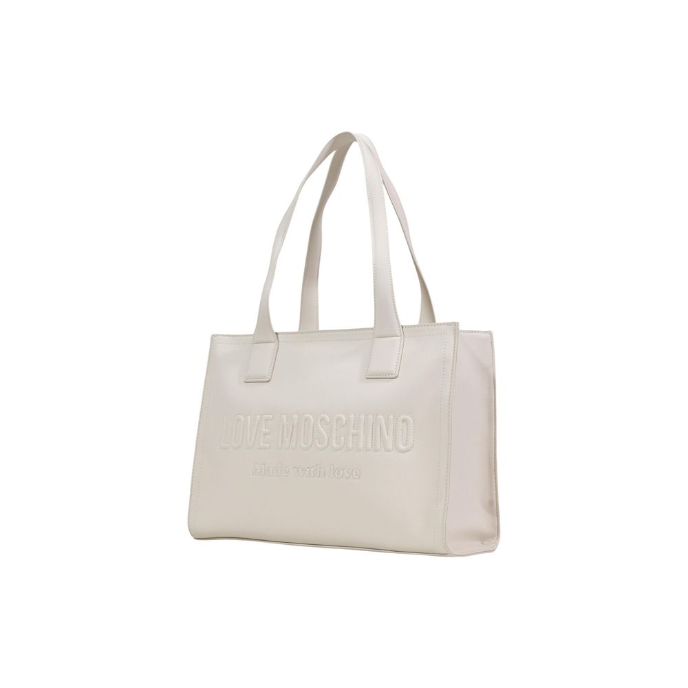 Love Moschino Beige Polyethylene Handbag