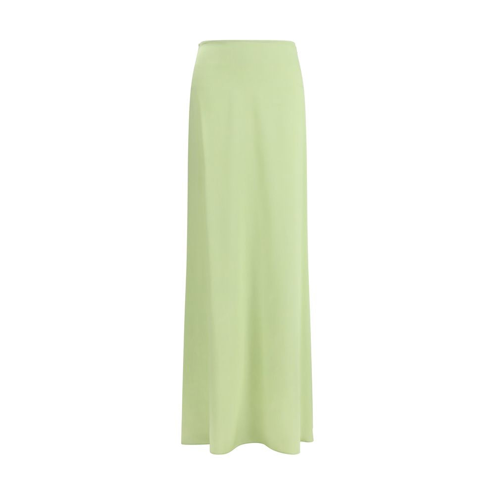 Kristina Ti Bicolor Silk Long Skirt