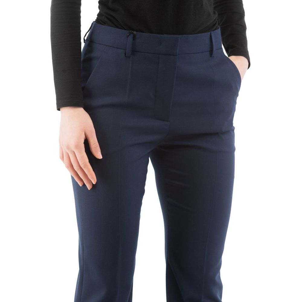 Moschino Blue Polyester Dress Pants