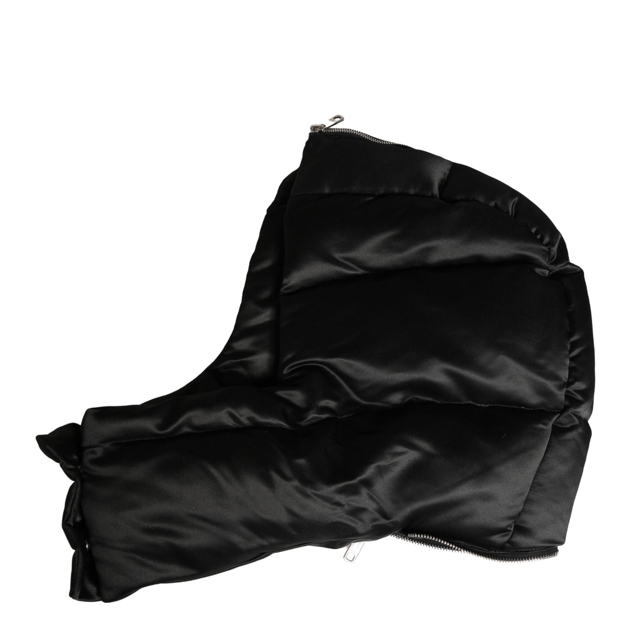 Dolce & Gabbana Black Polyester Whole Head Wrap Capello Hat