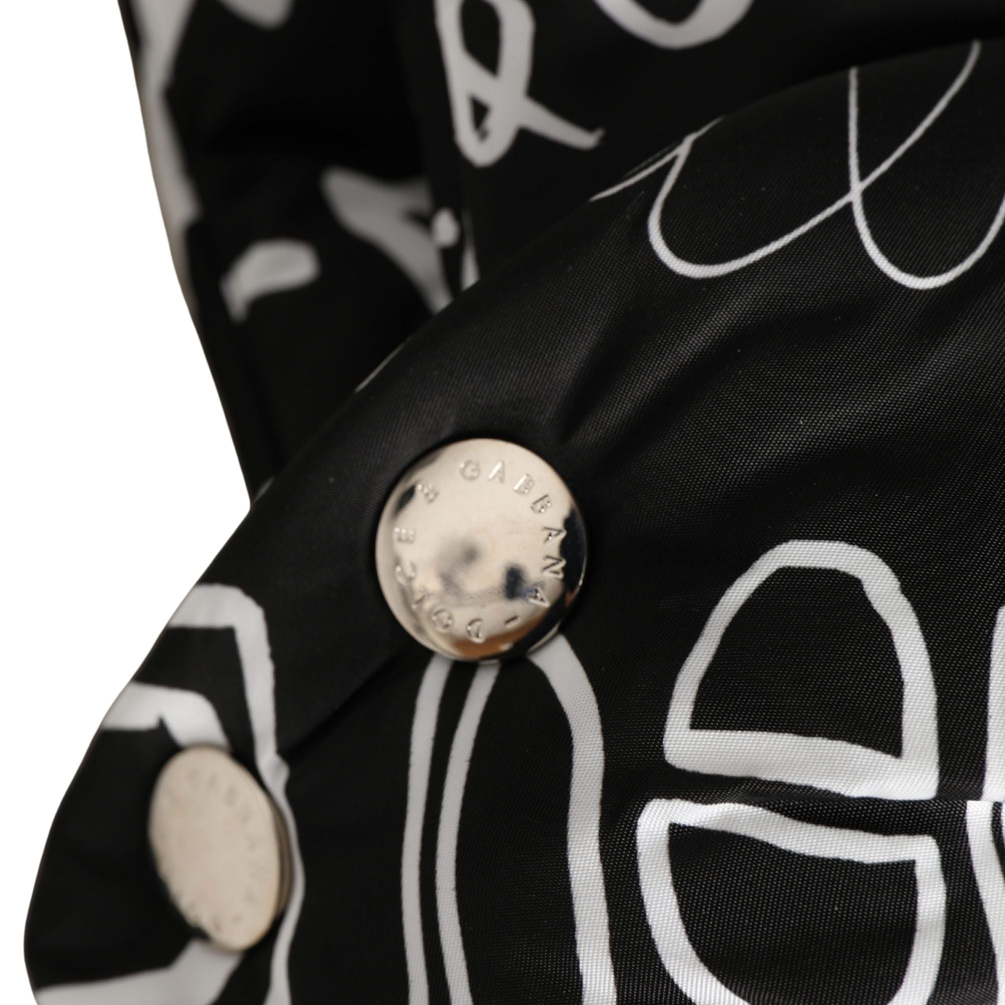 Dolce & Gabbana Black Logo Print Whole Head Wrap Capello Hat