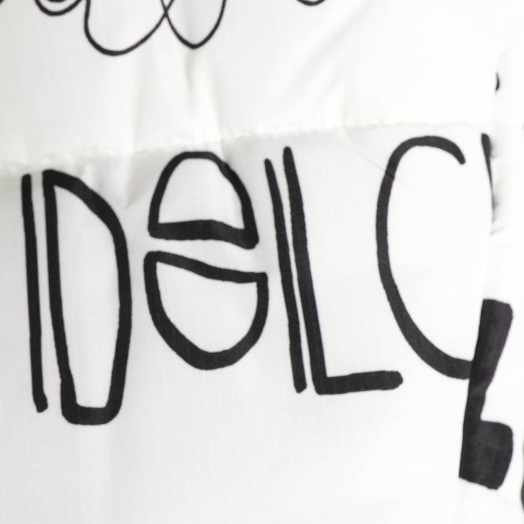 Dolce & Gabbana White Logo Print Whole Head Wrap Capello Hat