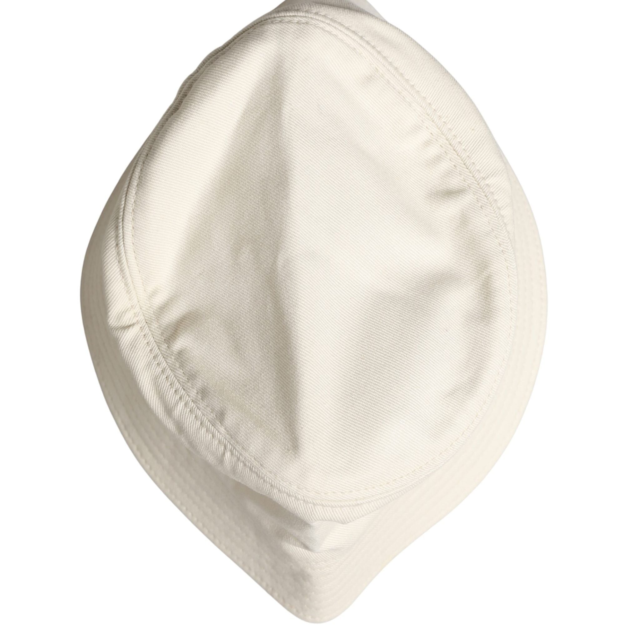 Dolce & Gabbana Men White Cotton Bucket Fisherman Capello Hat