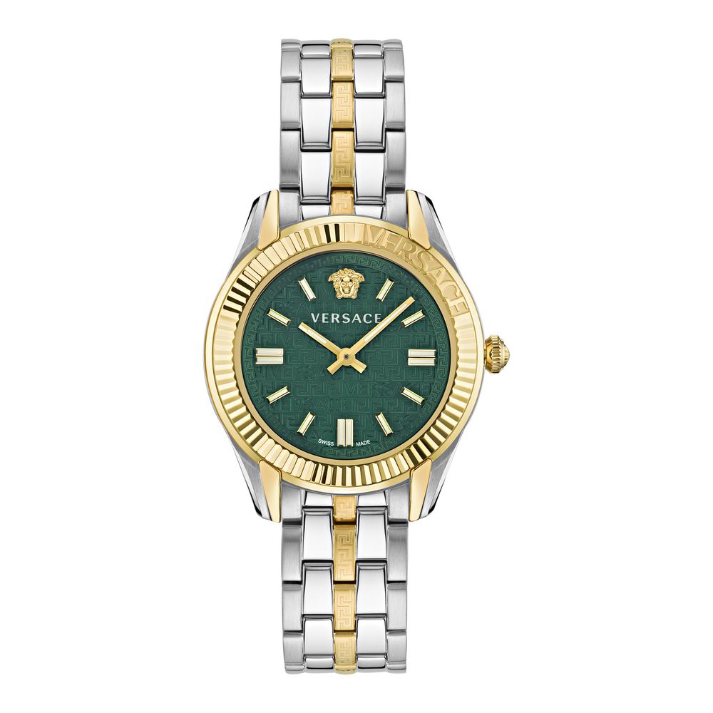 Versace Gray Stainless Steel Dress Watch
