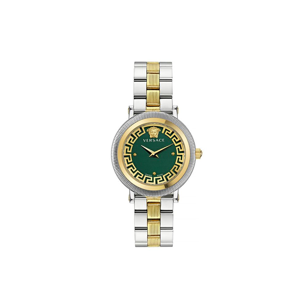 Versace Gray Stainless Steel Dress Watch