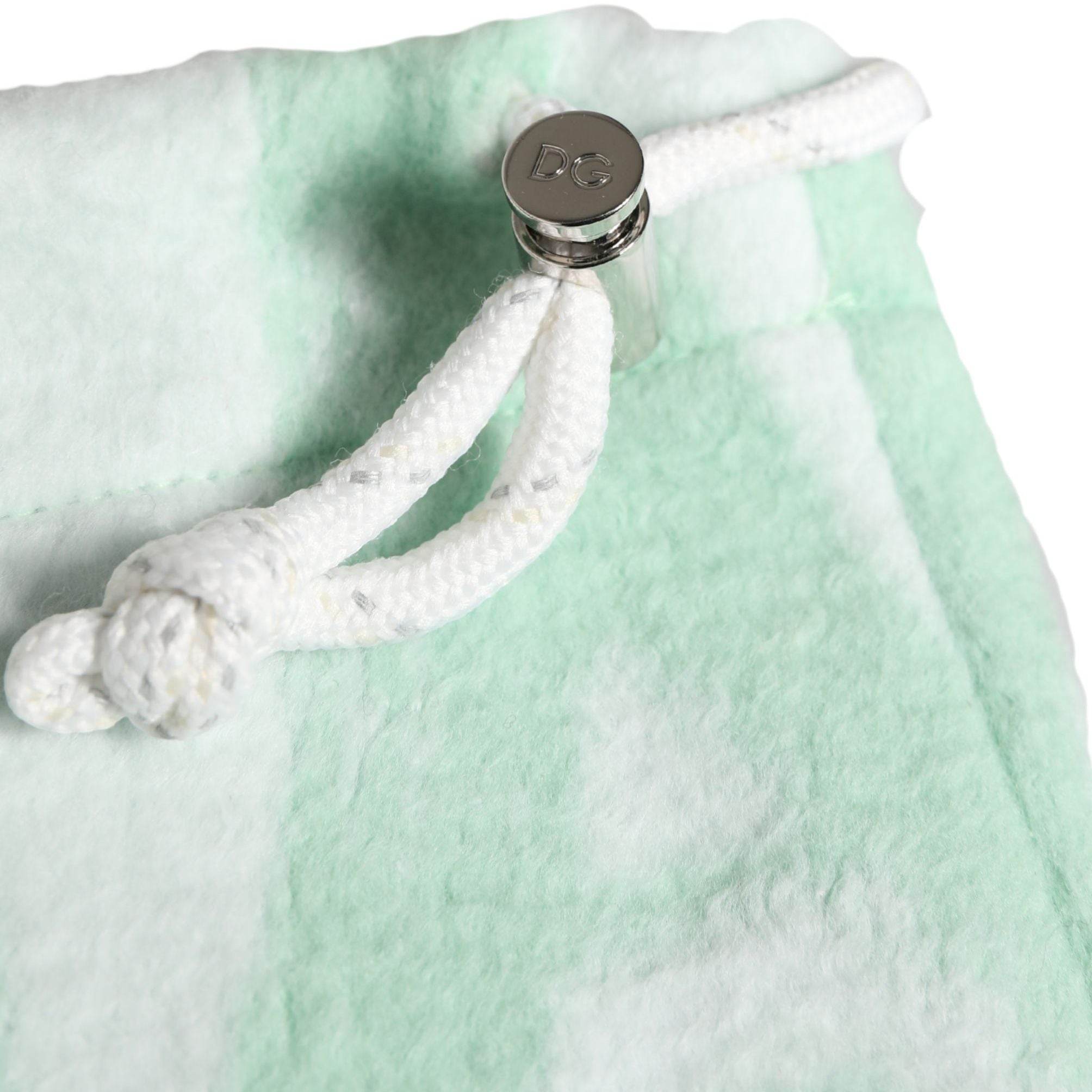 Dolce & Gabbana Men White Logo Print Nylon Neck Warmer Hat