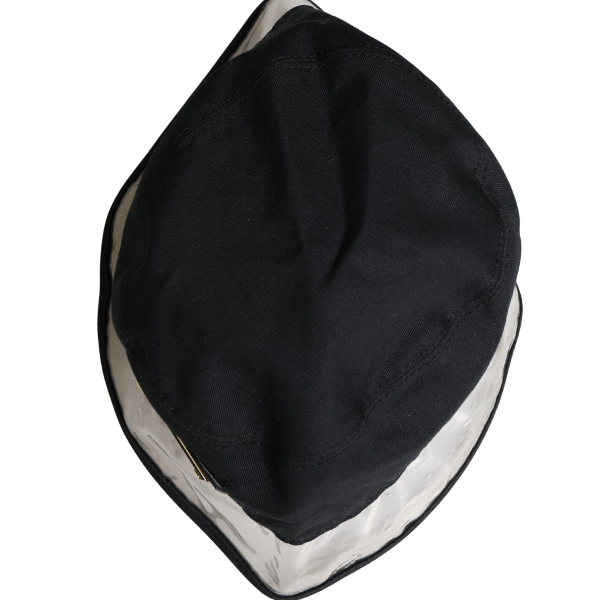 Dolce & Gabbana Black Cotton Plastic Fisherman Bucket Capello Hat