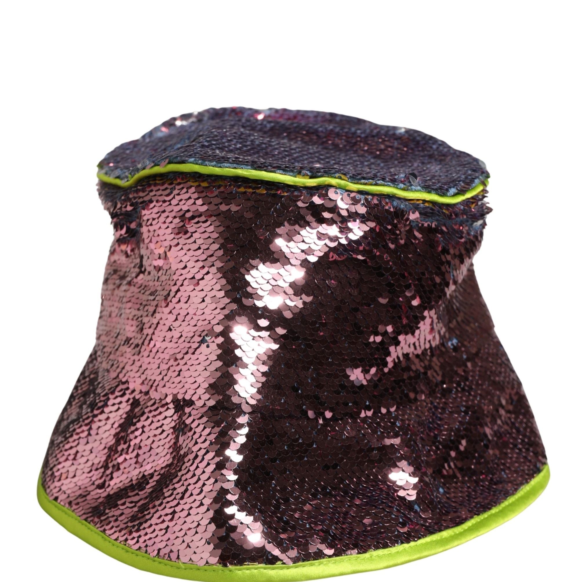 Dolce & Gabbana Men Purple Sequined Bucket Fisherman Capello Hat