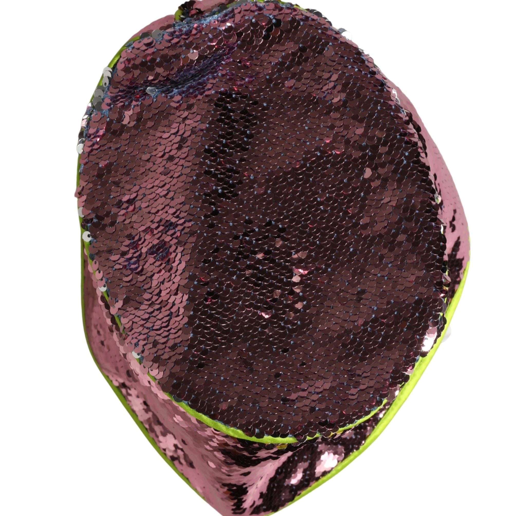 Dolce & Gabbana Men Purple Sequined Bucket Fisherman Capello Hat