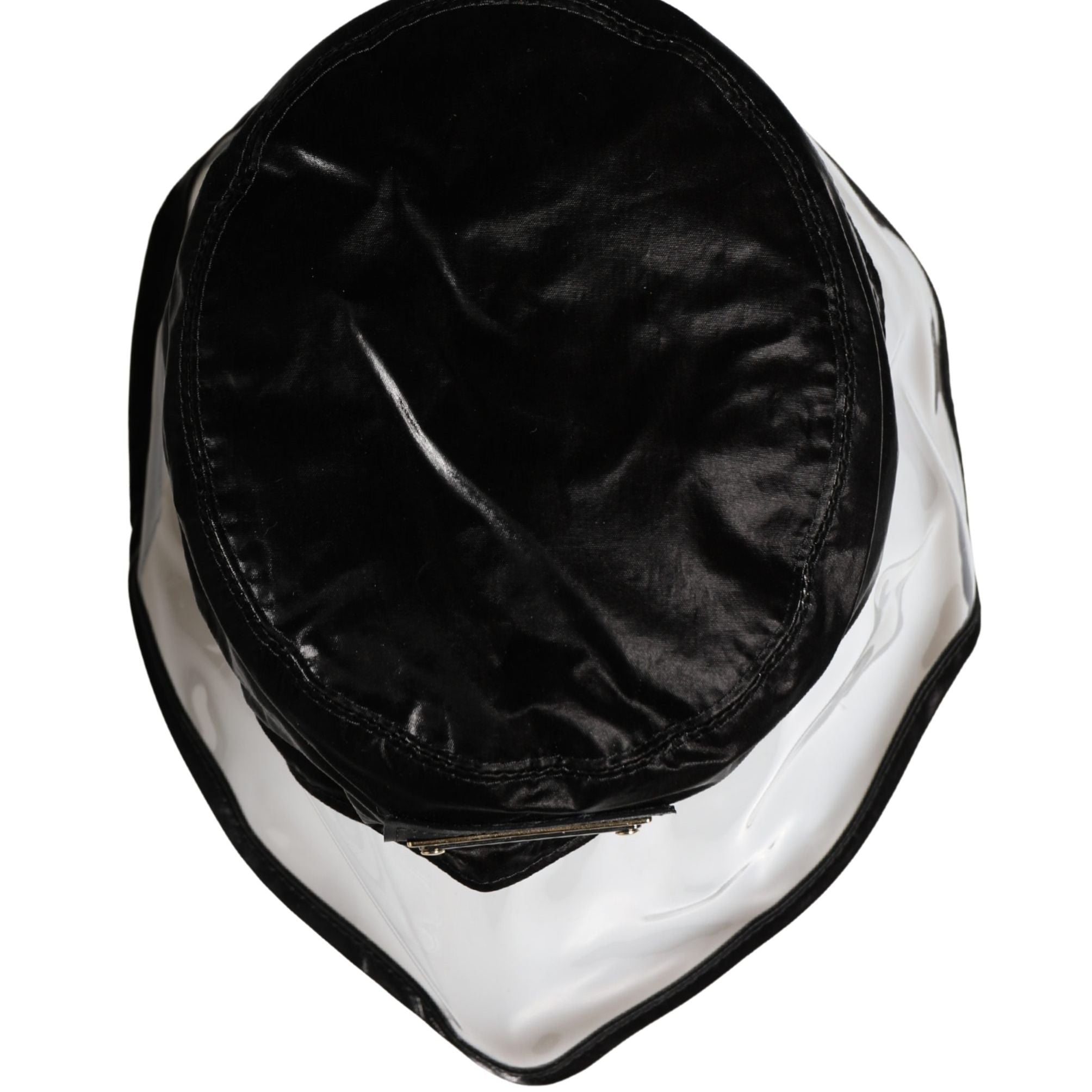Dolce & Gabbana Black Nylon Plastic Fisherman Bucket Capello Hat