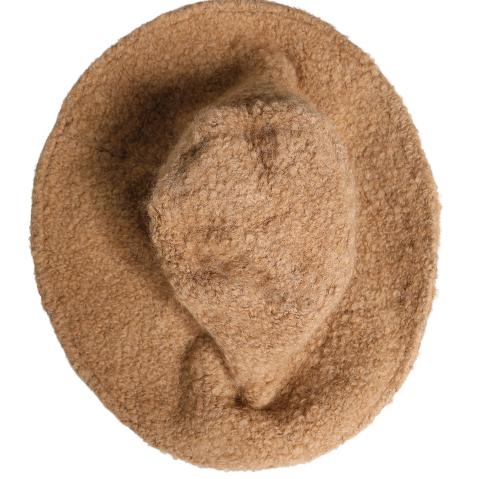 Dolce & Gabbana Beige Virgin Wool Fur Women Knitted Capello Hat