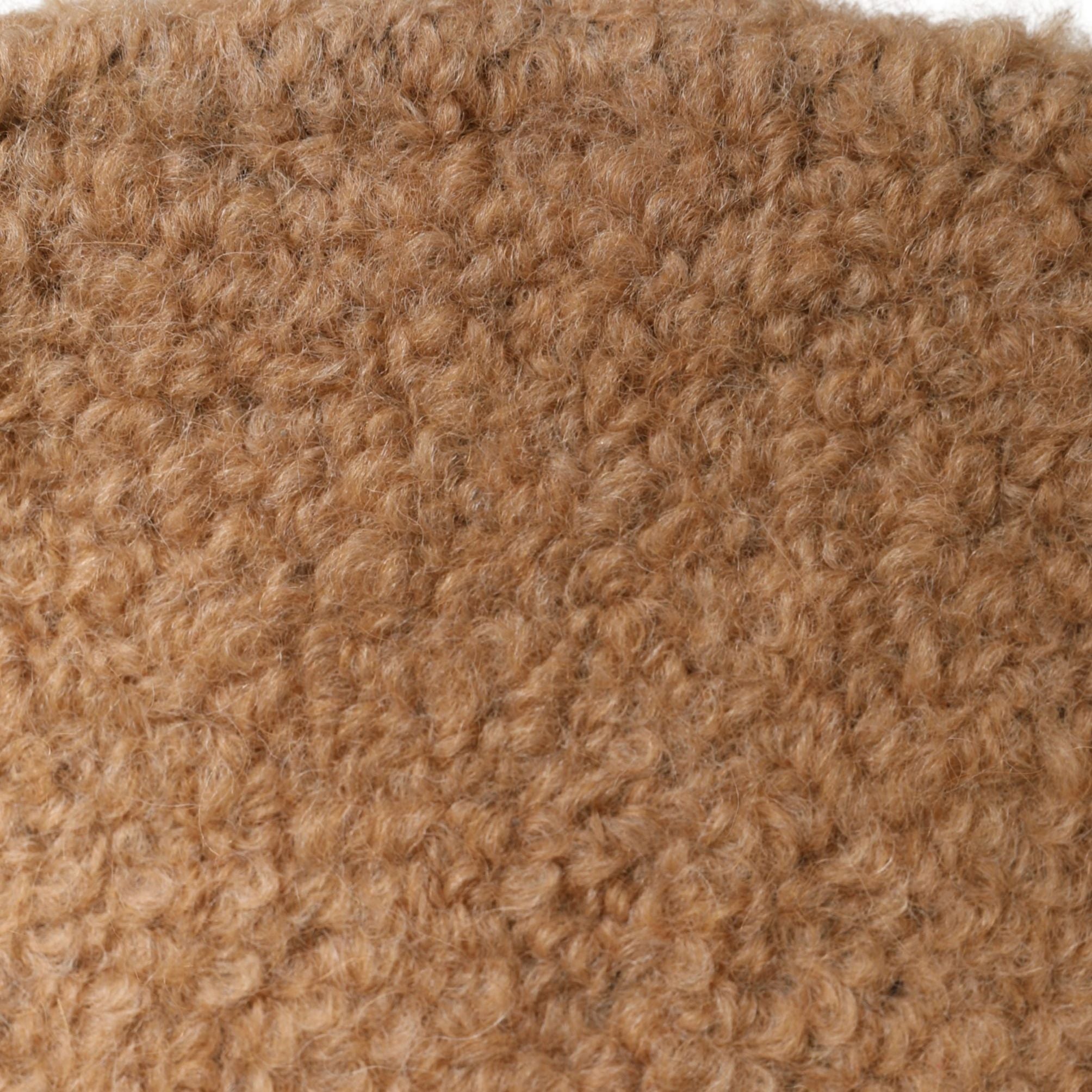 Dolce & Gabbana Beige Virgin Wool Fur Women Knitted Capello Hat