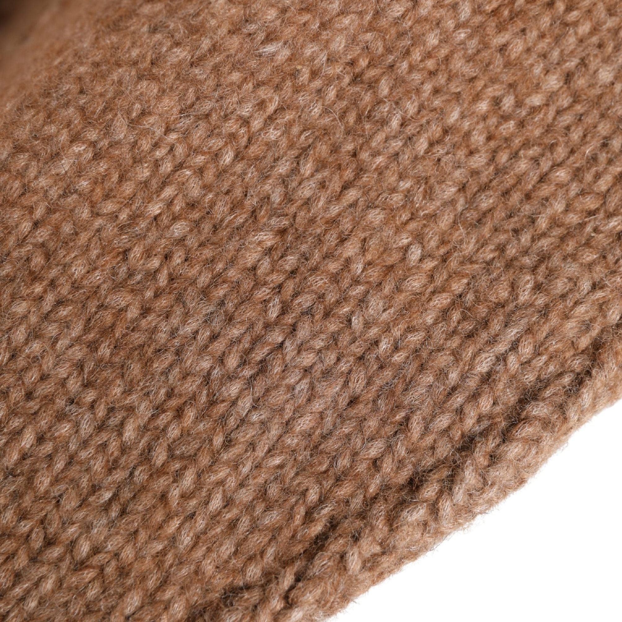 Dolce & Gabbana Brown Llama Wool Women Knitted Capello Hat