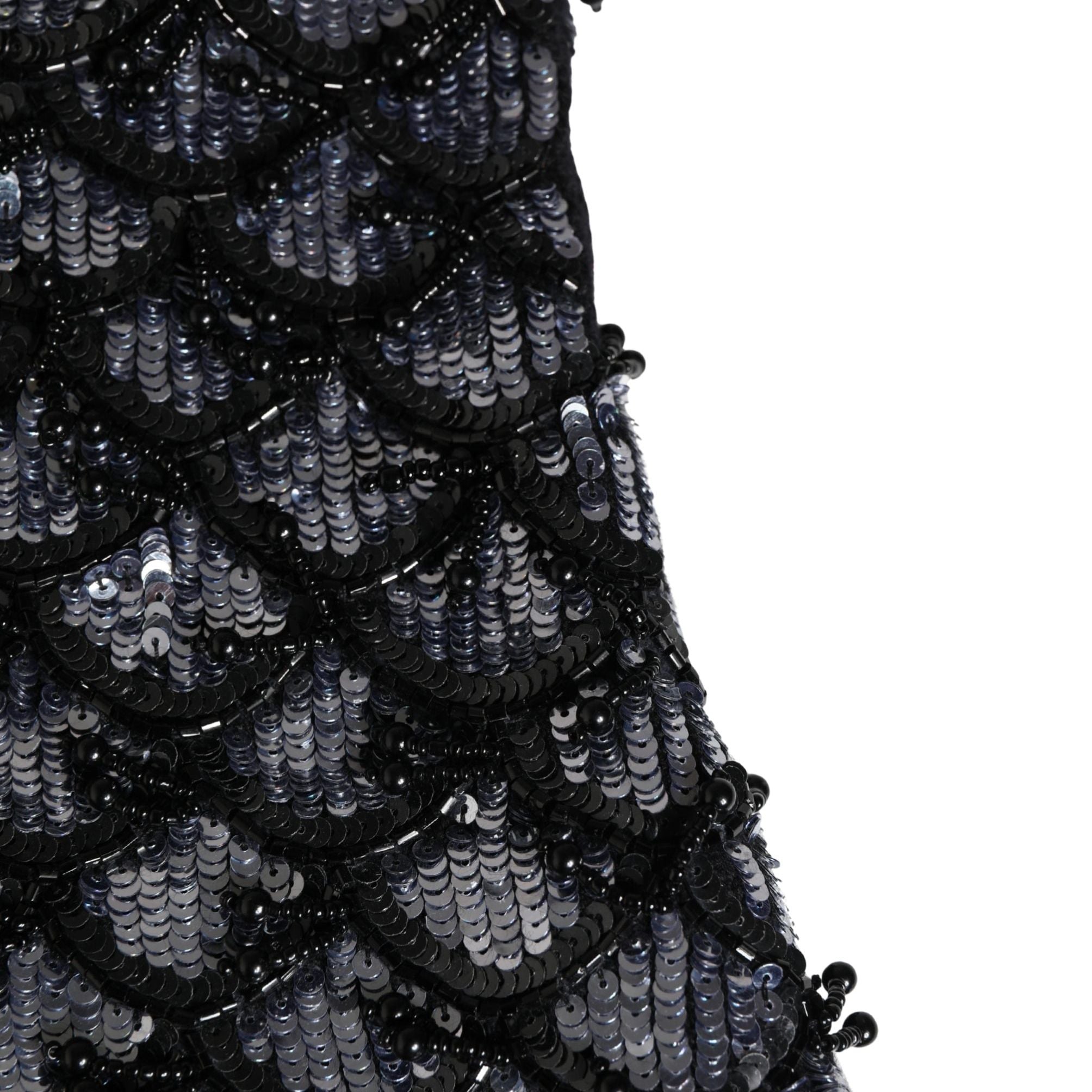 Dolce & Gabbana Black Wool Crystal Embellished Balaclava Hat