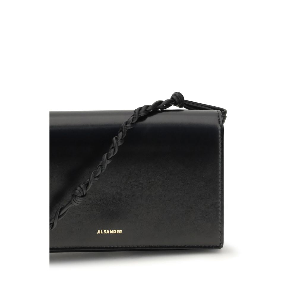 Jil Sander Black Calf Leather Bos Taurus Wallet