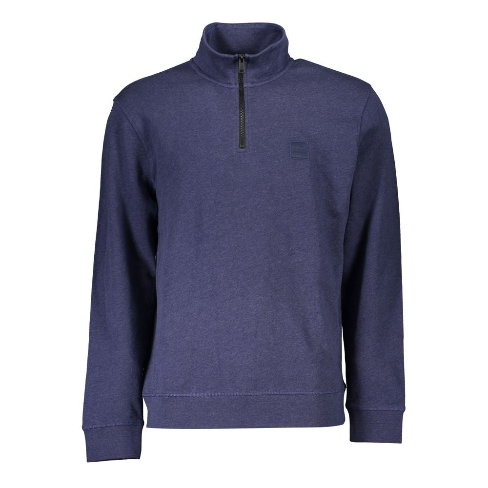 Hugo Boss Blue Cotton Men's Sweatshirt