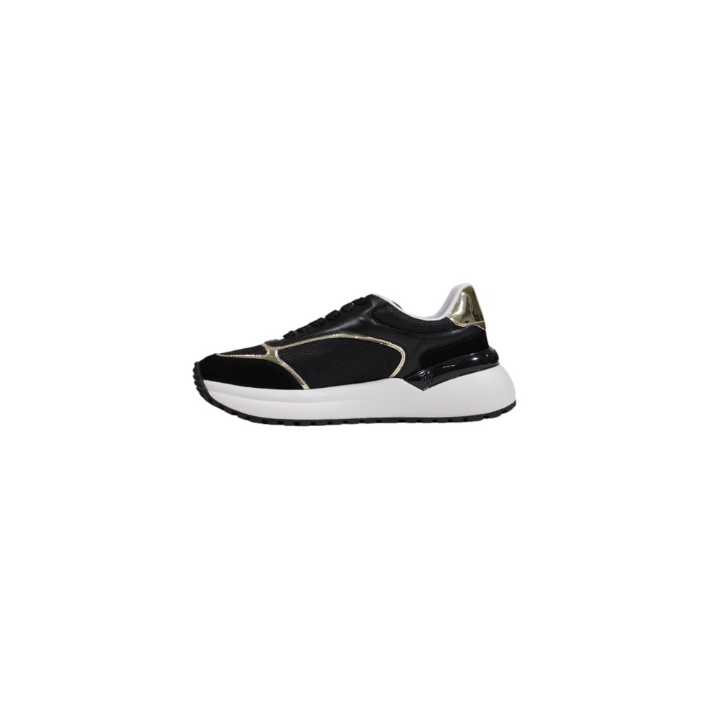 PINKO Black Leather Low Top Sneakers