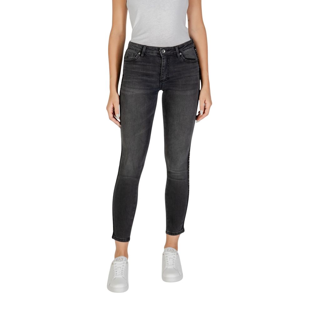 Armani Exchange Black Cotton Skinny Jeans