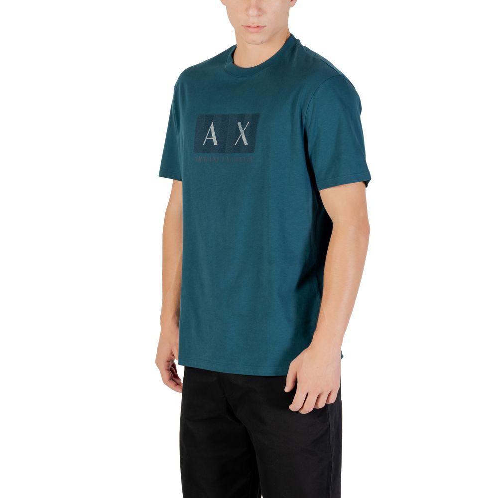 Armani Exchange Black Cotton T-Shirt