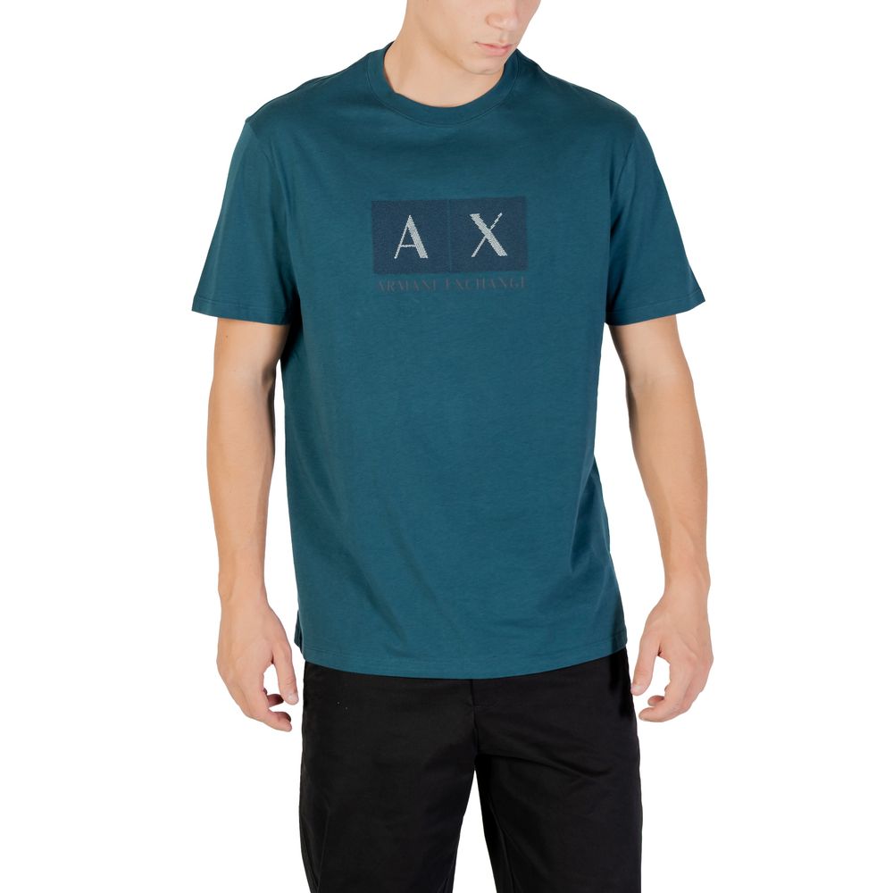 Armani Exchange Black Cotton T-Shirt