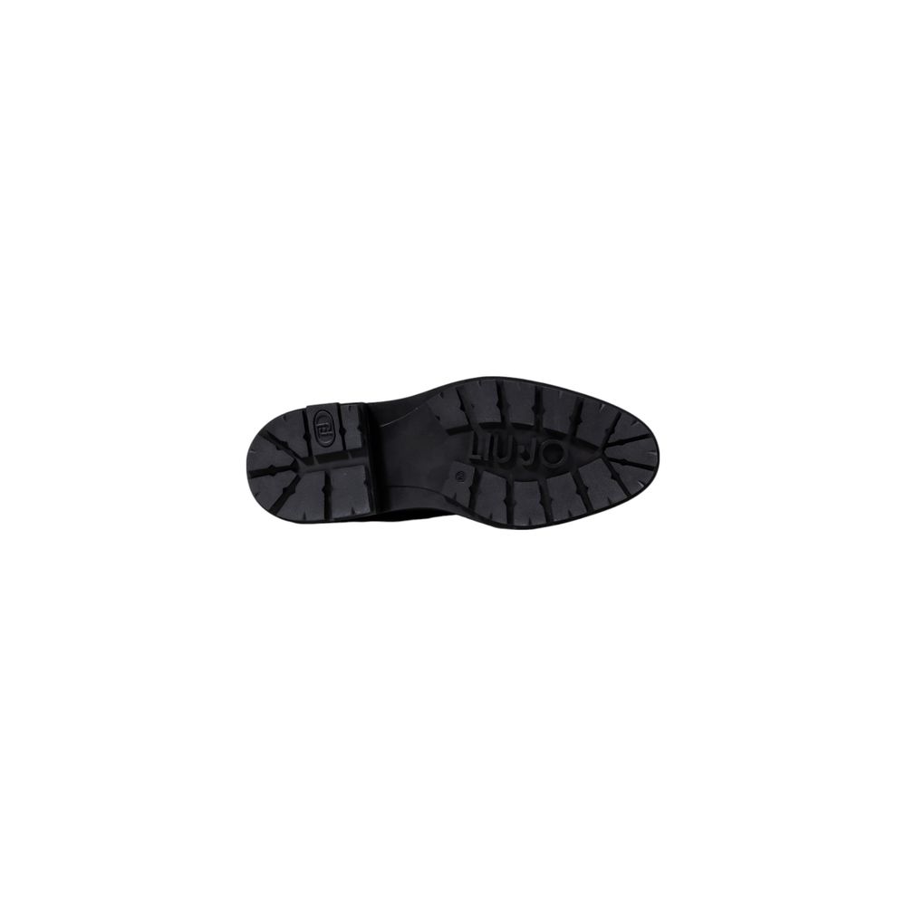 Liu Jo Black Artificial Leather Lace-Up Boots