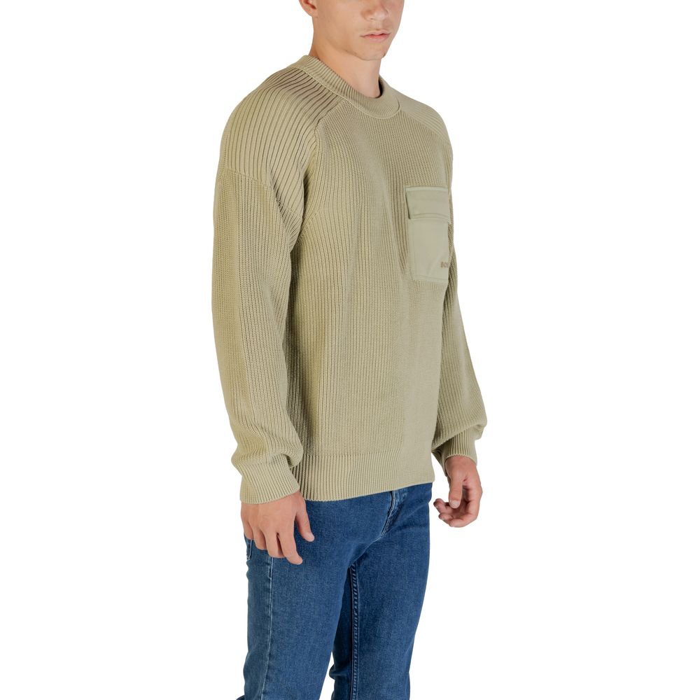 Hugo Boss Green Cotton Sweatshirt