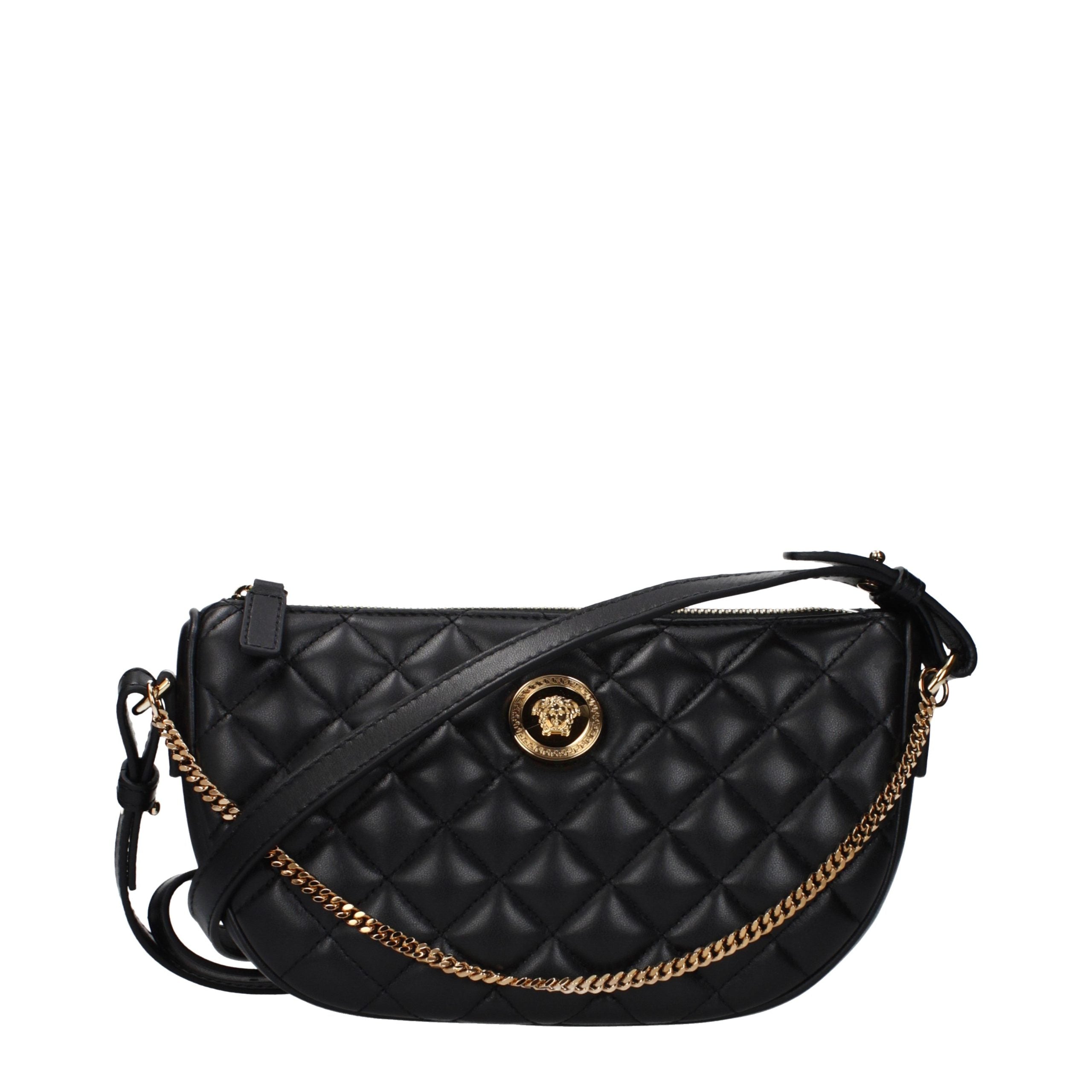 Versace Black Leather Handbag
