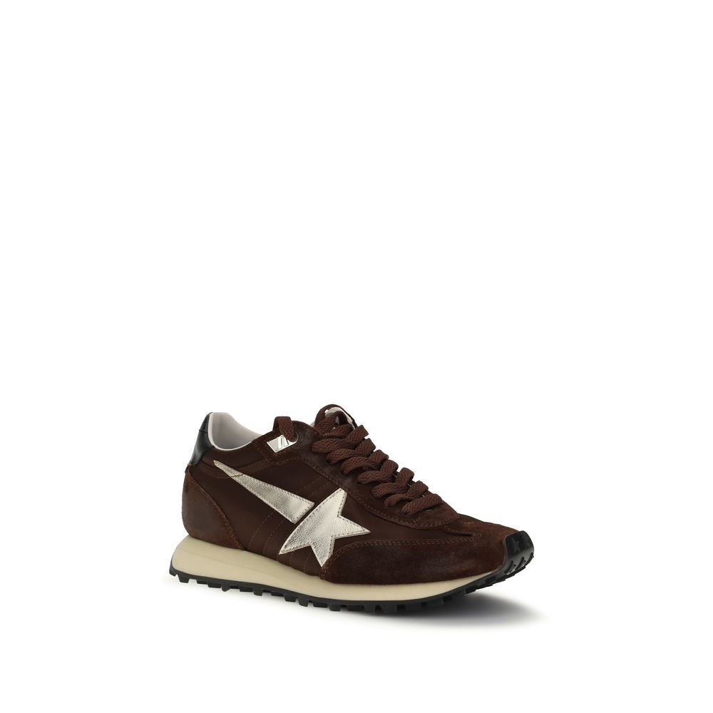 Golden Goose Brown Calf Leather Bos Taurus Athletic Sneakers