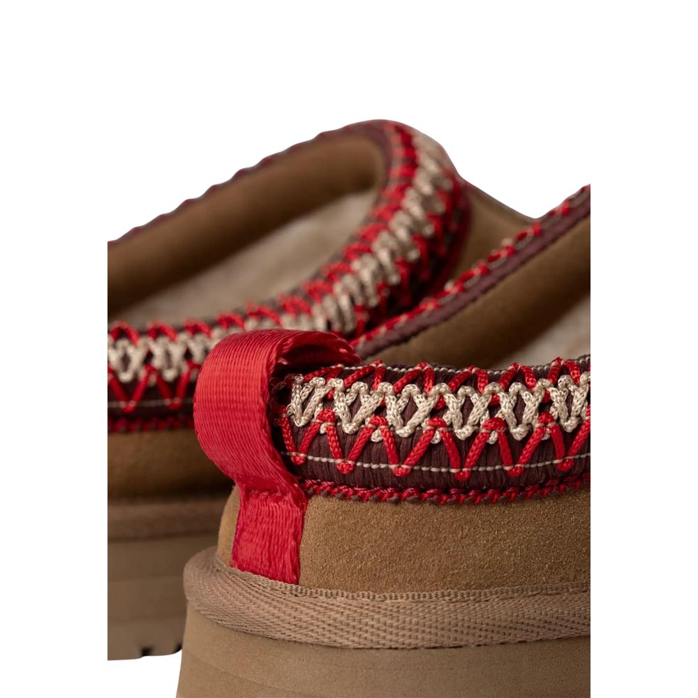 UGG Beige Suede Leather Platform Pumps