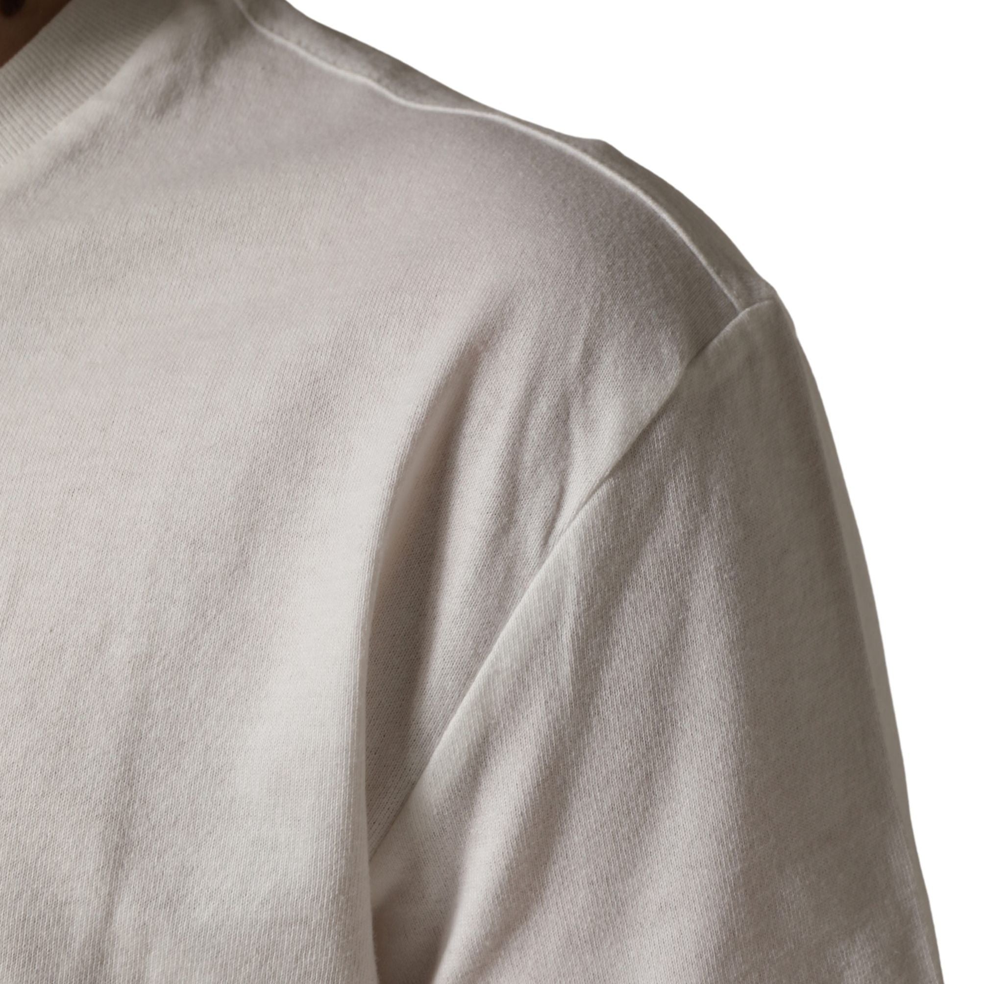 Dolce & Gabbana White Logo Patch Cotton Men Crew Neck T-shirt