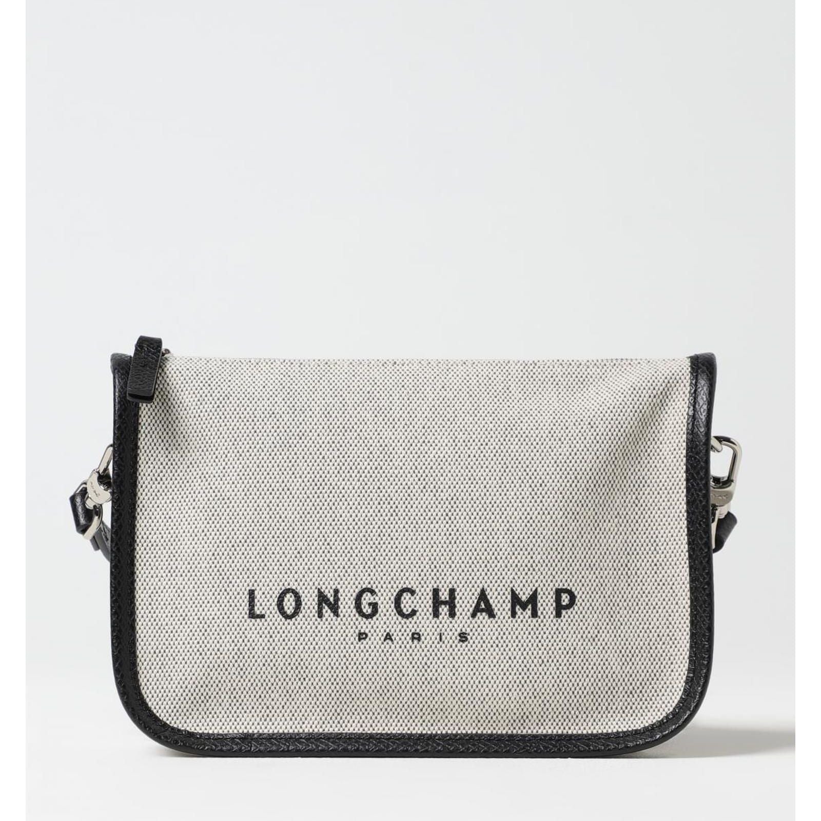 Longchamp Gray Cotton Crossbody Bag